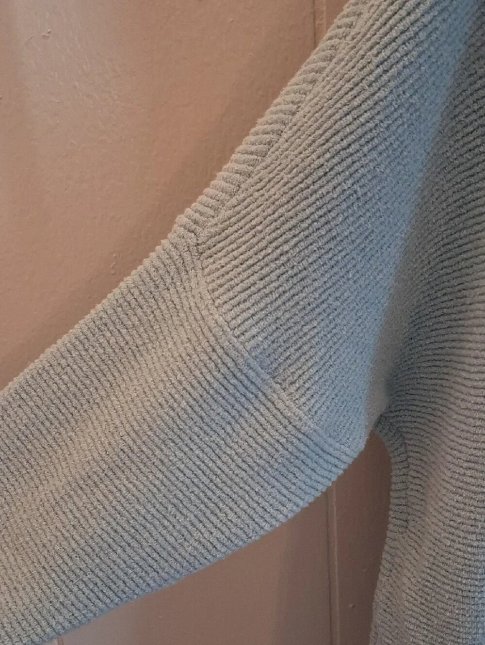 Free People Pale Blue Ribbed Ottoman Turtleneck Sweater Tunic Mini Dress